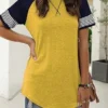 001-2.webp Adibosy Women Summer Casual Shirts: Short Sleeve Striped Tunic Tops Womens Crew Neck Tee Tshirt Blouses