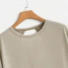 009-2.webp SOLY HUX 2024 Open Back Tops for Women Criss Cross Cut Out Tee Backless Casual Short Sleeve Round Neck T Shirt
