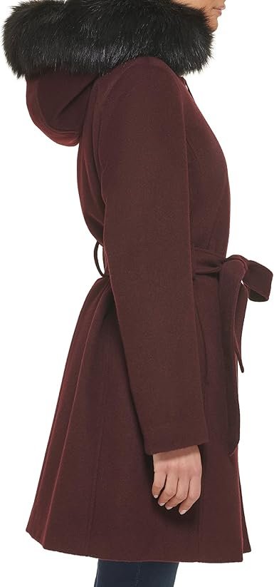 61b9FH2J6EL._AC_SX385_.jpg Women Detatchable Faux Fur Trim