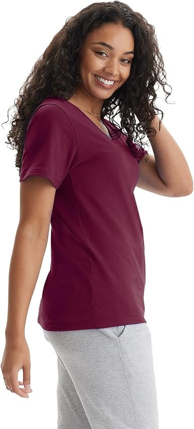 T Shirt Cotton Short Sleeve Tee for Women 1 or 2 Pack
