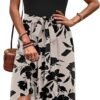 Womens Short Sleeve Dress with Pockets 2025 Casual Floral TShirt Dress Flowy Beach Sundress