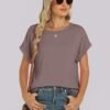 71rHbvik-ZL._AC_SY445_.jpg Oversized Tshirts for Women Tops Short Sleeve Casual Loose Basic Tee Shirt Cute