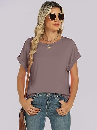 71rHbvik-ZL._AC_SY445_.jpg Oversized Tshirts for Women Tops Short Sleeve Casual Loose Basic Tee Shirt Cute