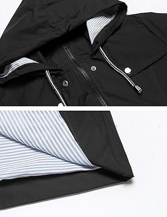 81XMnnqxTUL._AC_SX342_.jpg Women Waterproof Long Hooded Travel Jacket